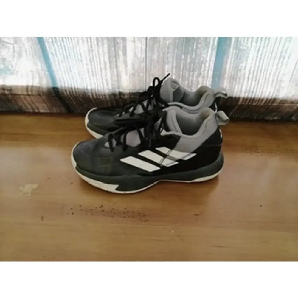 adidas Cross 'Em‎ Up Select Kids Black/White/Grey Size 5